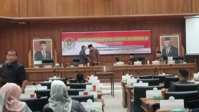 DPRD Purworejo Gelar Rapat Paripurna Pembahasan Rancangan Perubahan KUA PPAS