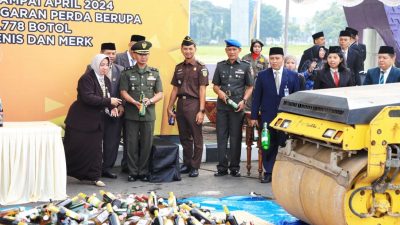 Seribu Lebih Botol Miras Diamankan Dalam Kurun Waktu 4 Bulan