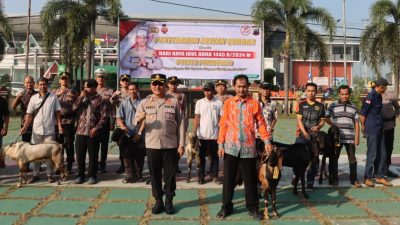 Jelang Idul Adha, Polres Purworejo Bagikan Hewan Qurban Senilai Puluhan Juta