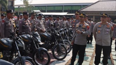 Siapsiaga Hadapi Pemilu, Polres Purworejo Cek Kelayakan Kendaraan Dinas