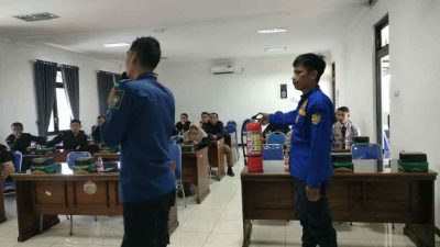 Mitigasi Bencana, KPU Gelar Simulasi Kebakaran