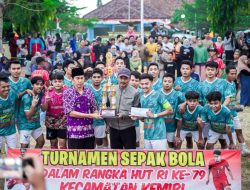 Tekuk Desa Kluwung, Rejowinangun FC Berhasil Menangi Turnamen sepakbola Kecamatan Kemiri