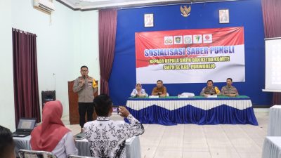Tim Saber Pungli Purworejo Beri Sosialisasi Kepala Sekolah dan Komite SMP Negeri se-Purworejo