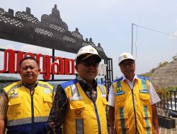 Tinjau Proyek Bendungan Bener, Pjs Bupati Purworejo Saksikan Langsung Proses Blasting