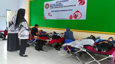 Donor Darah Peringatan HUT PGRI ke-79 dan Hari Guru Lebihi Target