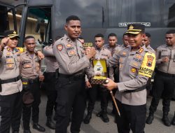Magang Berakhir, Polres Purworejo Lepas Bintara Asal Papua