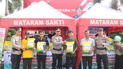Jaga Stok dan Harga, Polres Purworejo Salurkan 13 Ton Beras SPHP
