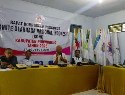 KONI Purworejo Gelar Rapat Perdana, Matangkan Persiapan Pelantikan Pengurus Baru