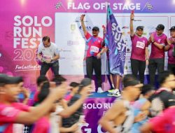 Ramaikan Solo Run Fest 2025, Ahmad Luthfi Lari Bareng Ribuan Peserta