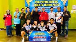 Lawan Tidak Berkutik, Putra Putri Sepak Takraw Purworejo Bawa Pulang Juara 1 Popda Kedu
