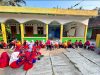 MPLS SDN Kedunggong Diisi Jalan Santai Keliling Desa, Kenalkan Lingkungan Sekolah kepada Siswa Baru