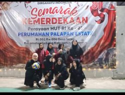 Semarak Kemerdekaan Mulai Menggema, Warga Palapan Estate Gebang Purworejo Kompak Gelar Beragam Lomba